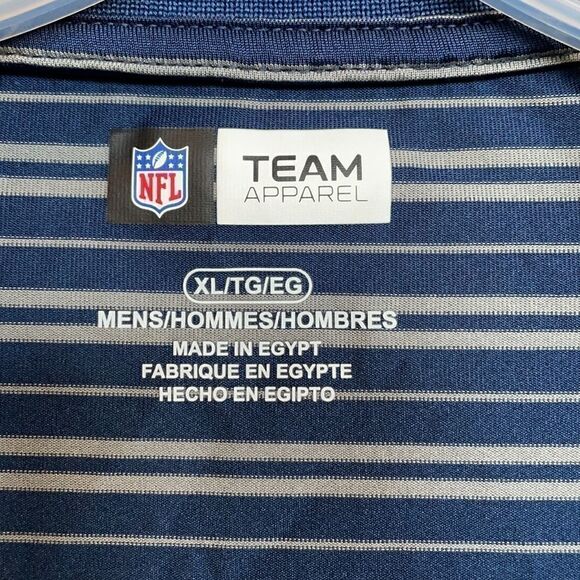 NFL Men’s Patriots Authentic Team Apparel Blue & White Polo w/Logo (XL) - Picture 4 of 14
